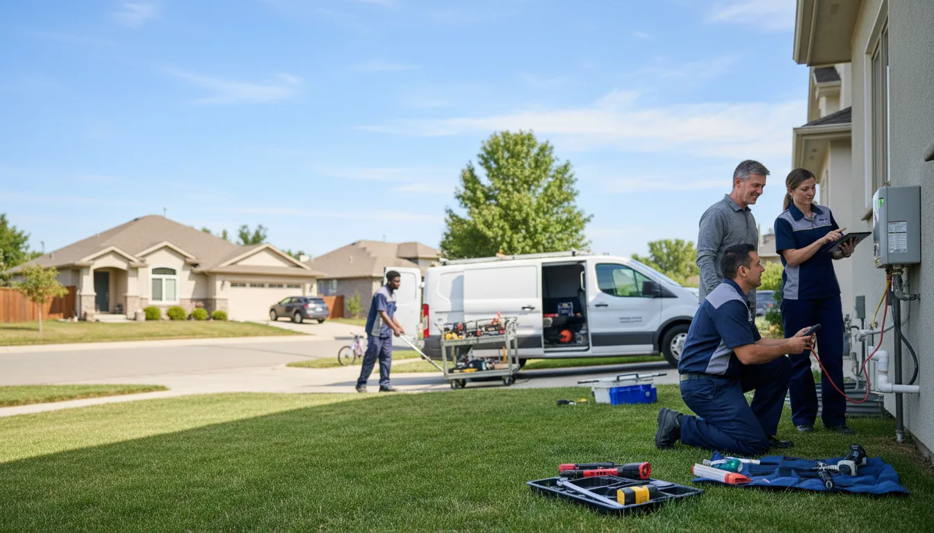 Tankless water heater service in Earth, TX
